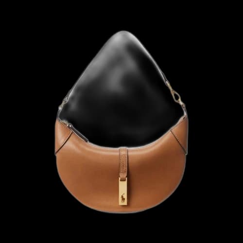 Polo Ralph Lauren Small Calfskin Shoulder Bag 'Tan'