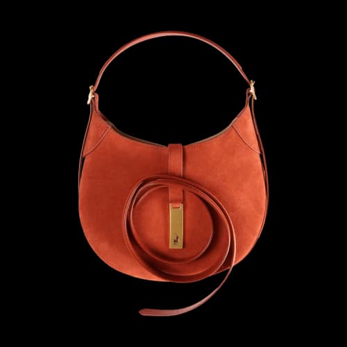 Polo Ralph Lauren ID Suede Small Shoulder Bag 'Red'