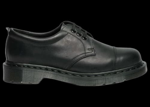 Dr. Martens 1461 MHL 3-Eye Leather Shoes Black Grained Oiled
