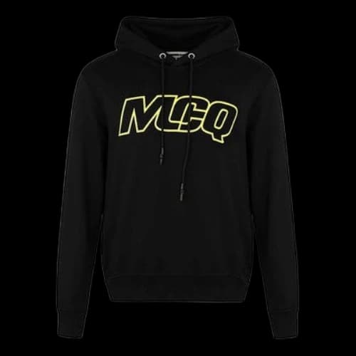 Alexander McQueen Alphabet Pattern Hoodie 'Black Green'