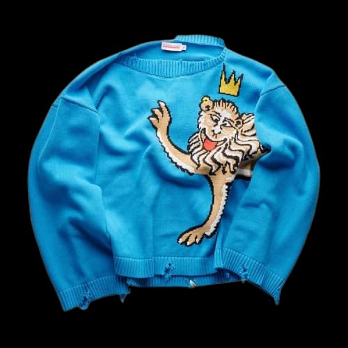 Charles Jeffrey Loverboy Graphic Slash Jumper 'Blue'
