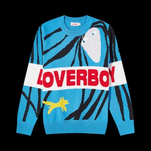 Charles Jeffrey Loverboy Loverboy Logo Jumper 'Blue'