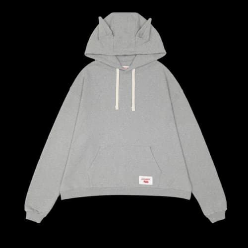 Charles Jeffrey Loverboy Label Ears Hoodie 'Grey'