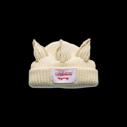 Charles Jeffrey Loverboy Berserker Beanie 'Ecru'