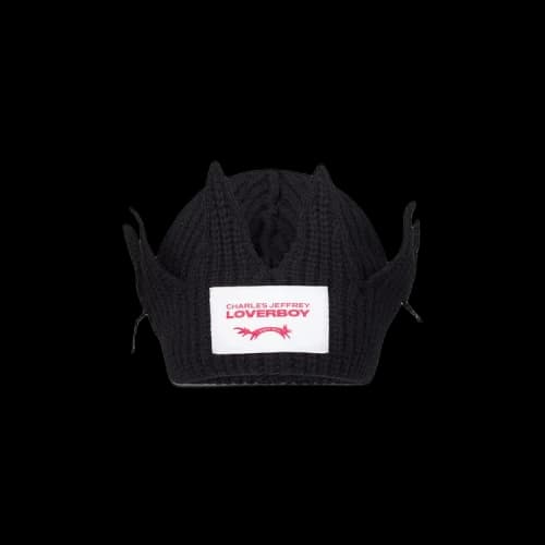 Charles Jeffrey Loverboy Chunky Crown Beanie 'Black'