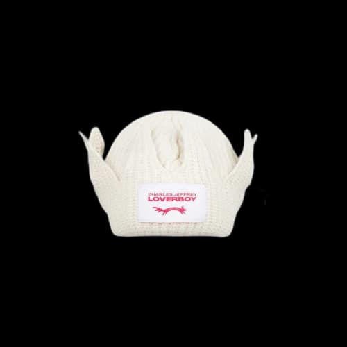 Charles Jeffrey Loverboy Chunky Crown Beanie 'Ecru'