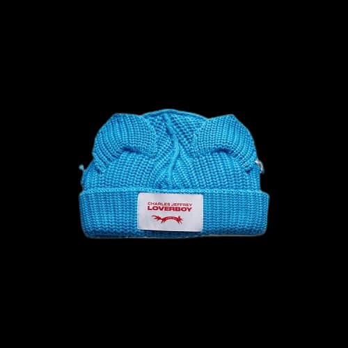 Charles Jeffrey Loverboy Chunky Ears Beanie 'Blue'