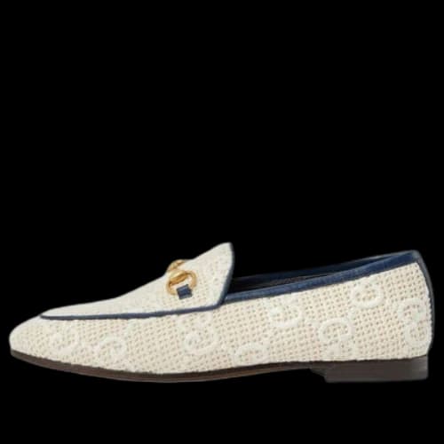 Gucci Princetown GG-Supreme Canvas Backless Loafers 'Cream' (Women's)