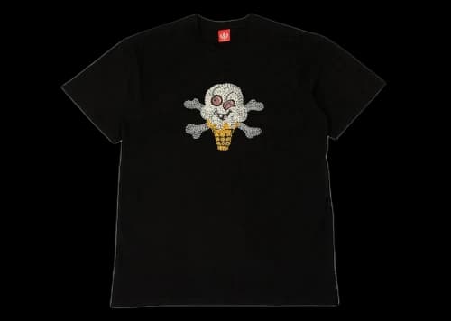 Icecream Ice Cream Cherry Face Tee Black