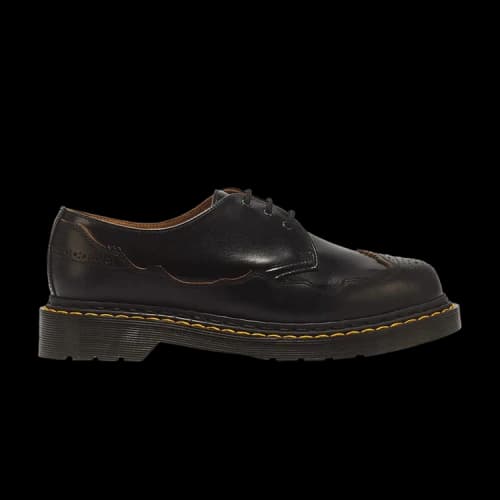 Dr. Martens 1461 RI 3 Eye Analine and Vintage Smooth Leather Shoes Black