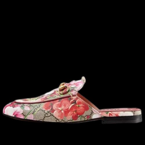 Gucci Princetown GG Supreme Monogram Blooms Slippers 'Beige Dry Rose' (Women's)