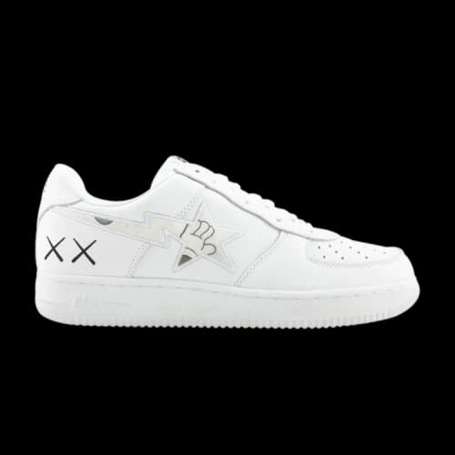 Kaws x Bapesta FS-001 Low 'White'