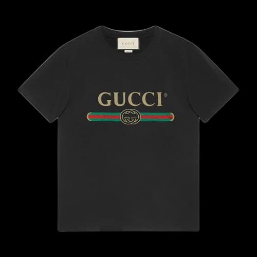 Gucci Washed Jersey Oversize T-Shirt 'Black'