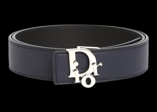 Dior Oblique Reversible Belt Navy/Black