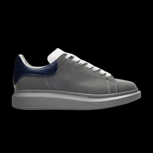 Alexander McQueen Oversized Sneaker 'Silver Navy'