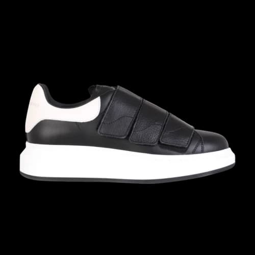 Alexander McQueen Oversized Sneaker 'Black White Straps'