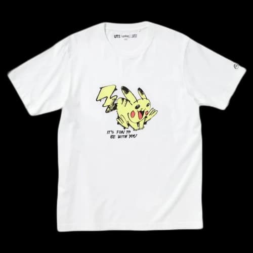 Uniqlo x Pokemon x James Jarvis Pikachu (Asia Mens Sizing) T-Shirt White