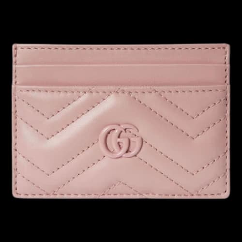 Gucci GG Marmont Matelasse Card Case 'Light Pink' (Women's)