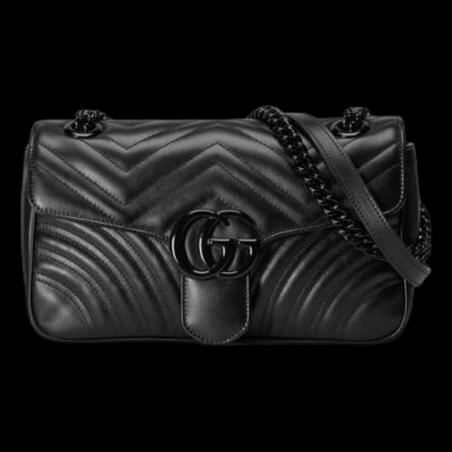 Gucci GG Marmont Matelasse Shoulder Bag Small 'Black' (Women's)