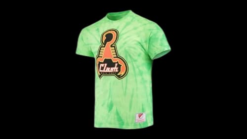 Mitchell & Ness San Jose Clash Since '96 Tie-Dye T-shirt Green