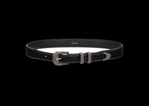 Dior TEARS Adjustable Belt Black