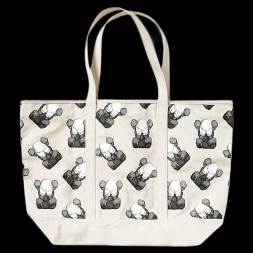 KAWS x Uniqlo Tokyo First Tote Bag Off White
