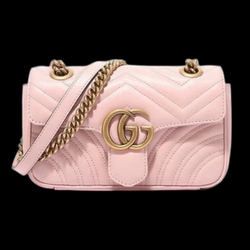 Gucci GG Marmont Mini-Sized Single-Shoulder Bag Pink (Women's)