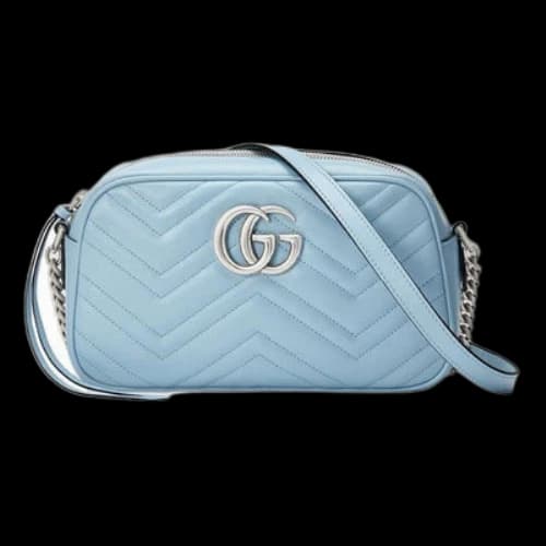 Gucci GG Marmont Series Bag Small-Size Blue (Women's)