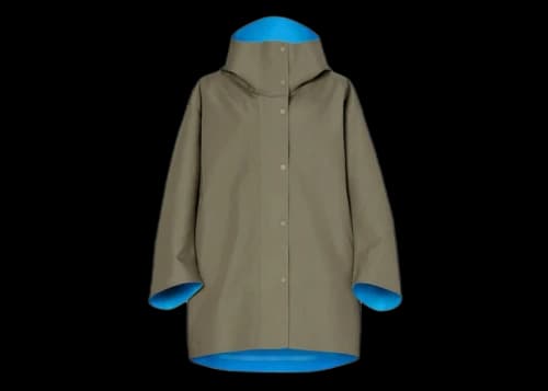 Uniqlo x MARNI Women's Block Teck Half Coat (Asia Sizing) Olive
