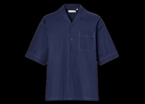 Uniqlo x MARNI Oversized Open Collar Shirt (Asia Sizing) Navy