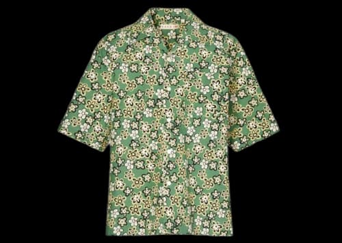 Uniqlo x MARNI Oversized Open Collar Shirt (Asia Sizing) Green