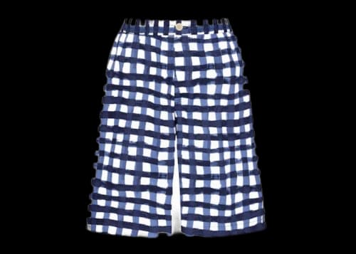 Uniqlo x MARNI Wide Fit Check Boxy Shorts (Asia Sizing) Blue