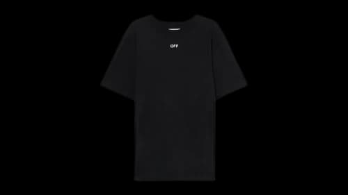 OFF-WHITE Stitch Arrangement Slim T-shirt Black-White