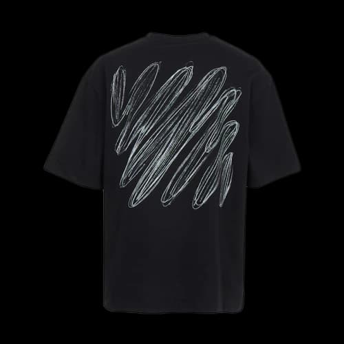 OFF-WHITE Scribble Diagonal Skate Short Sleeve T-shirt Black