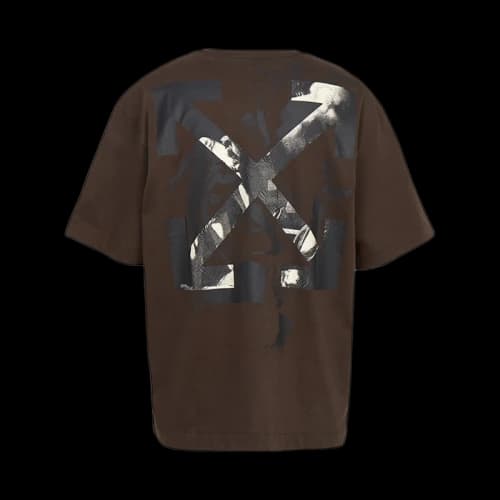 OFF-WHITE Martyrdom Arrow Skate Short Sleeve T-shirt Brown