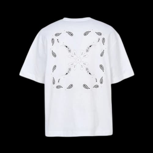 OFF-WHITE Bandana Arrow Skate Short Sleeve T-shirt White