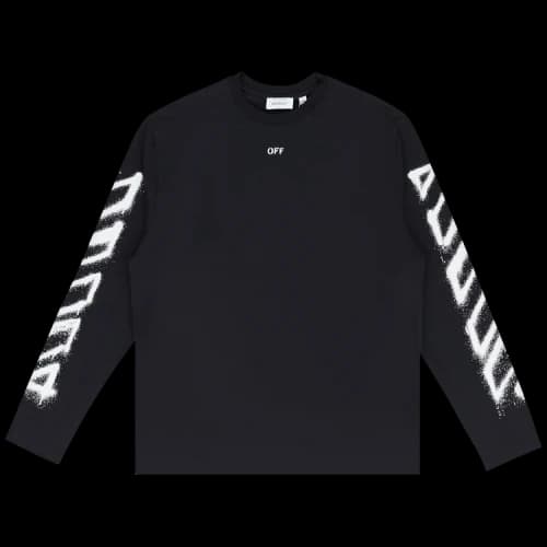 Off-White Spray Arrow Skate Long-Sleeve Tee 'Black'