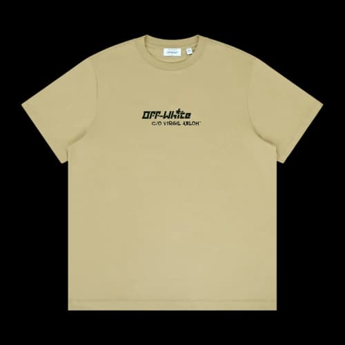 Off-White Cryst Croco Slim Fit Tee 'Night Stand'