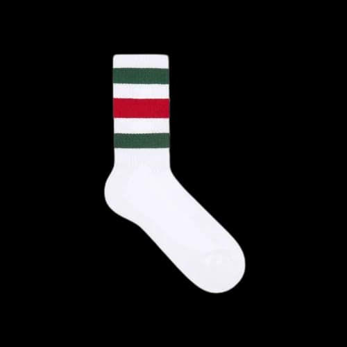 Gucci Stretch cotton socks with Web 'White' (Women's)