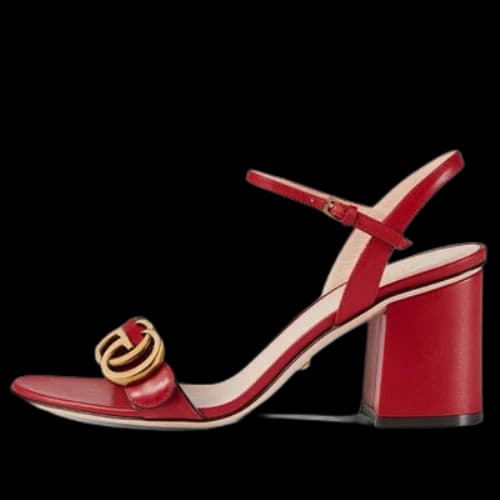 Gucci G Heel Sandals 'Red Gold' (Women's)