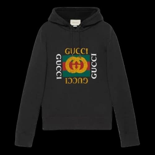 Gucci Vintage Crew Popover Hoody 'Black'