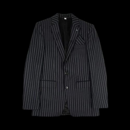 Burberry Pinstriped Blazer 'Navy'