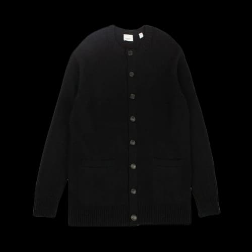Burberry Cashmere Crew Neck Cardigan 'Black'