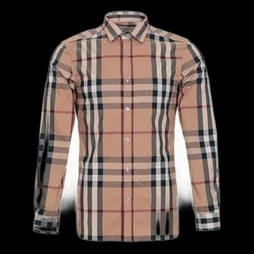 Burberry SS21 Plaid Elastic Cotton Shirt