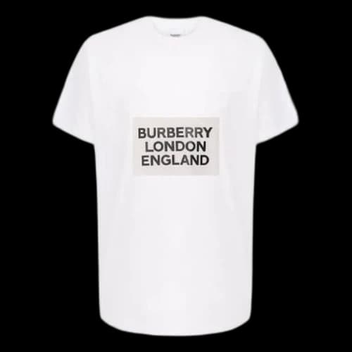 Burberry Casual Alphabet Printing Short Sleeve White