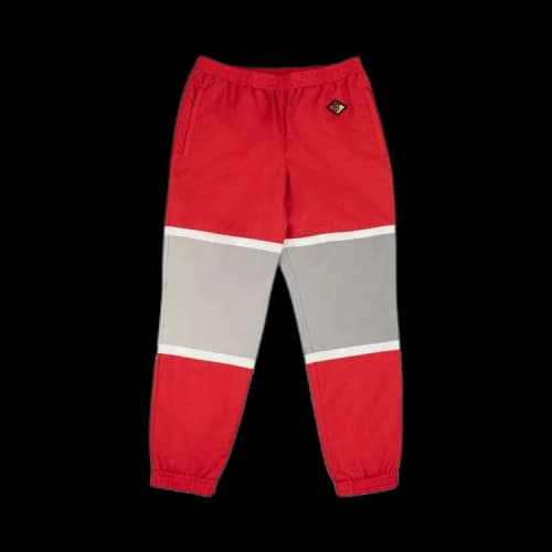 Burberry Logo Graphic Striped Nylon Trackpants 'Bright Red'