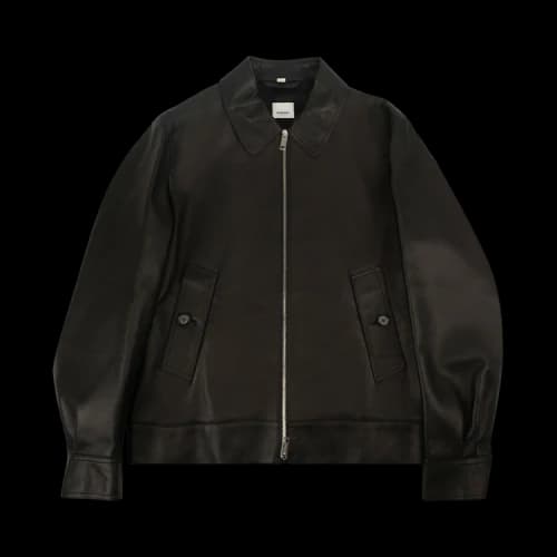 Burberry Leather Bomber Jacket 'Black'