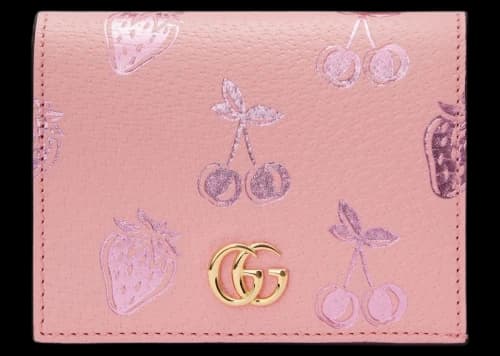 Gucci Valentine's Day GG Marmont Wallet Pink