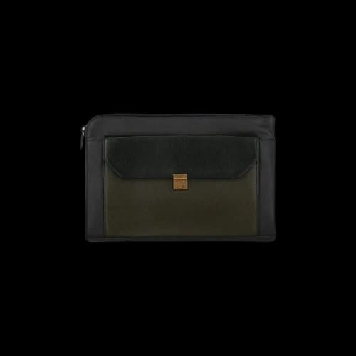 Bottega Veneta Vintage Leather Document Case 'Dark/Navy'