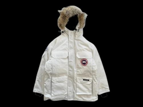 Canada Goose PBI Expedition Red Label Parka Jacket White